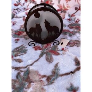 Metal Frame Candle Holder